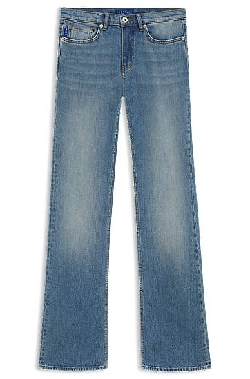 Jeans BOSS Comfort-Stretch Flared Leg Jeans Plava | 50541829