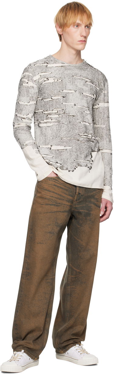 Majica kratkih rukava Diesel Diesel K-Cadmo Long Sleeve T-Shirt Bijela | A18119-0AFBV-129, 3