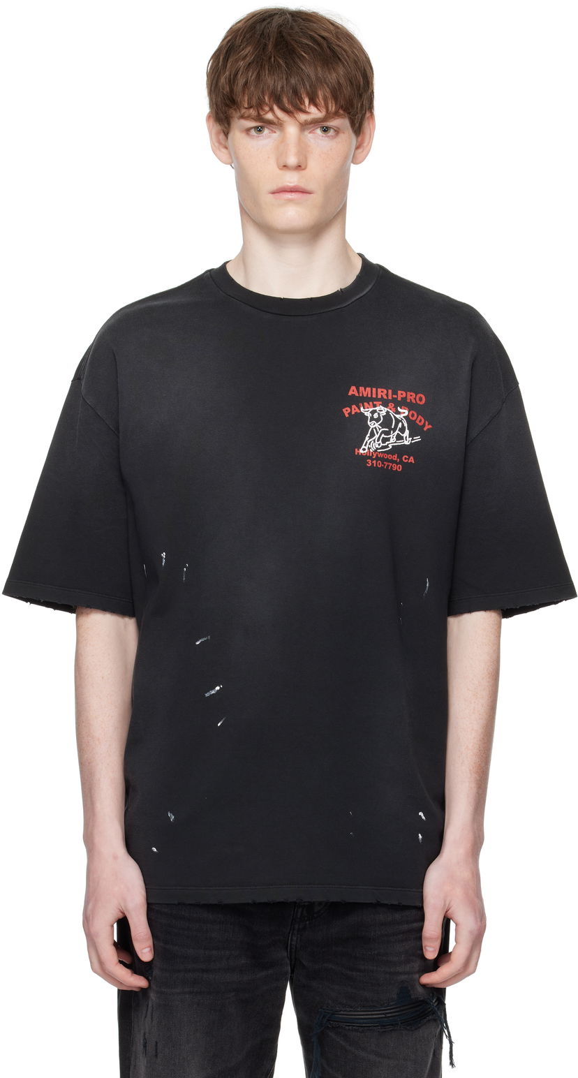 Majica kratkih rukava AMIRI AMIRI Bull Oversized T-Shirt Crna | AMJYTE1229