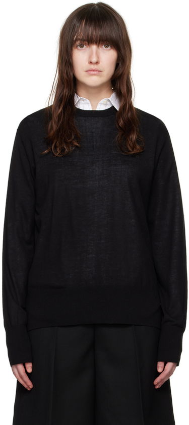 Džemper TOTEME Crewneck Knit Sweater Crna | 243-WRT0346-YA0084, 0