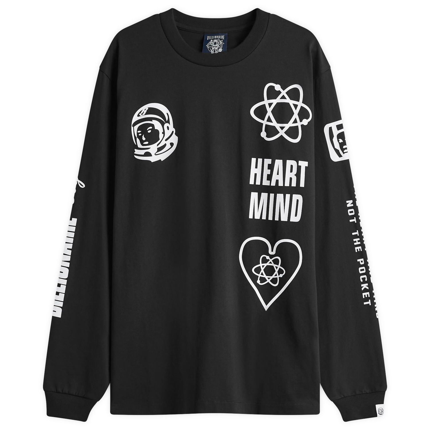 Majica kratkih rukava BILLIONAIRE BOYS CLUB Multi Print Long Sleeve T-Shirt Crna | B24456-BLK, 0