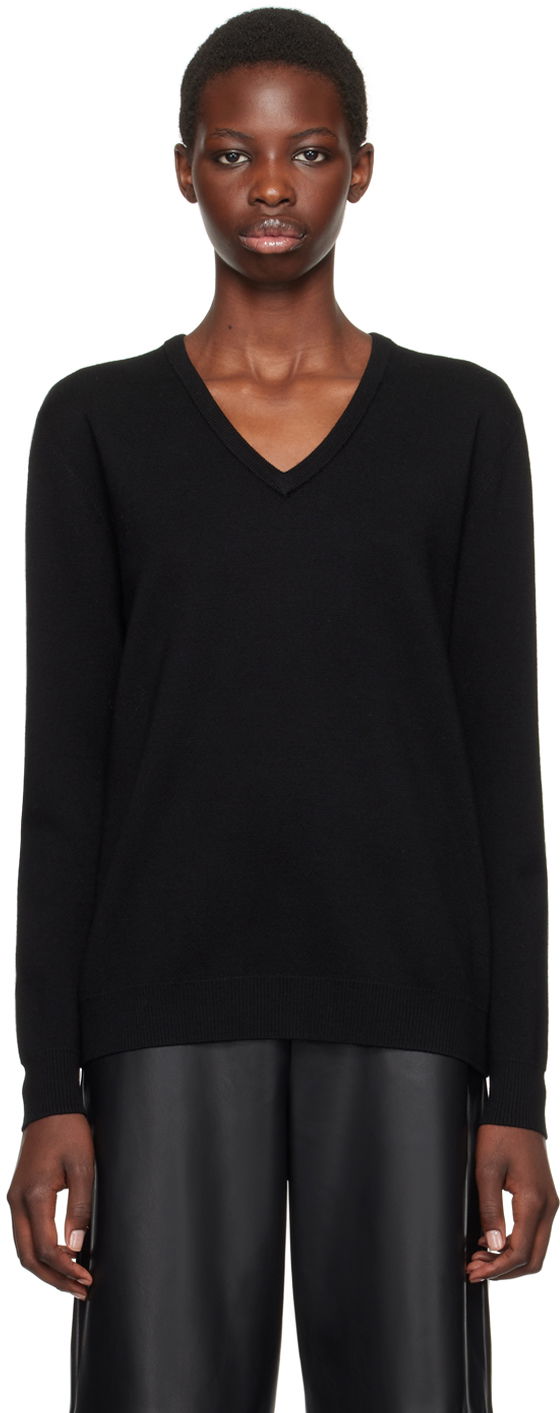 Džemper Max Mara V-Neck Sweater Crna | 2421366122600 MM12120