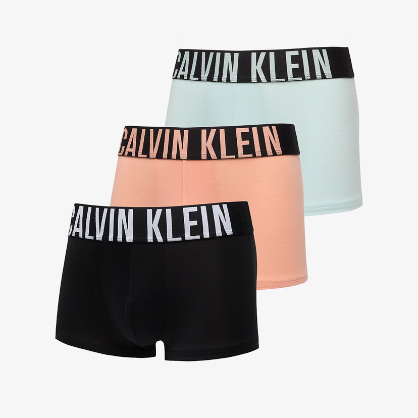 Bokserice CALVIN KLEIN Intense Power Cotton Stretch Trunk 3-Pack Papaya Punch/ Black/ Moonlight Jade Višebojno | 000NB3608A VVM