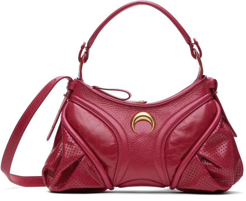 Ručna torbica Marine Serre Marine Serre Futura Mini Leather Bag Ružičasta | WBA006A RLEA0023