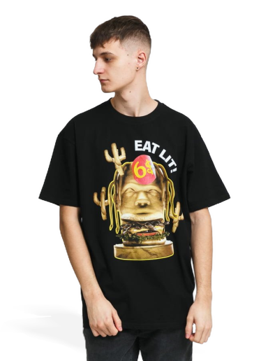 Majica kratkih rukava Urban Classics Eat Lit Oversize Tee Crna | MT1804 black