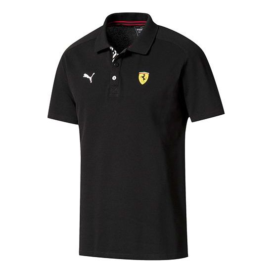 Polo majica Puma Scuderia Ferrari Classic Polo Shirt Crna | 762387-02