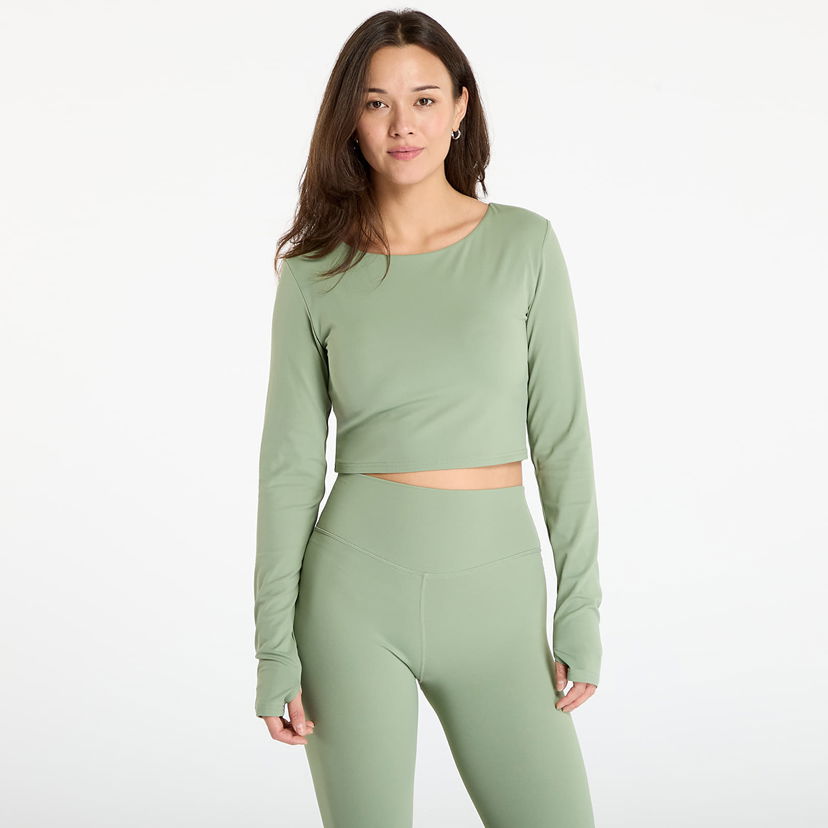 Crop top Urban Classics Sports Longsleeve Crop Top Zelena | TB7807-20524