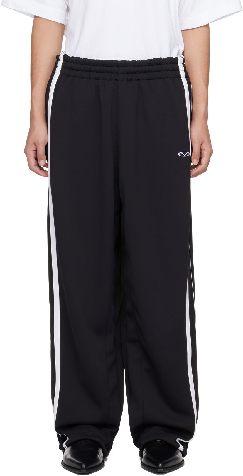 Trenirka VETEMENTS Vetements Oval Logo Gym Sweatpants Crna | UA66PA310B