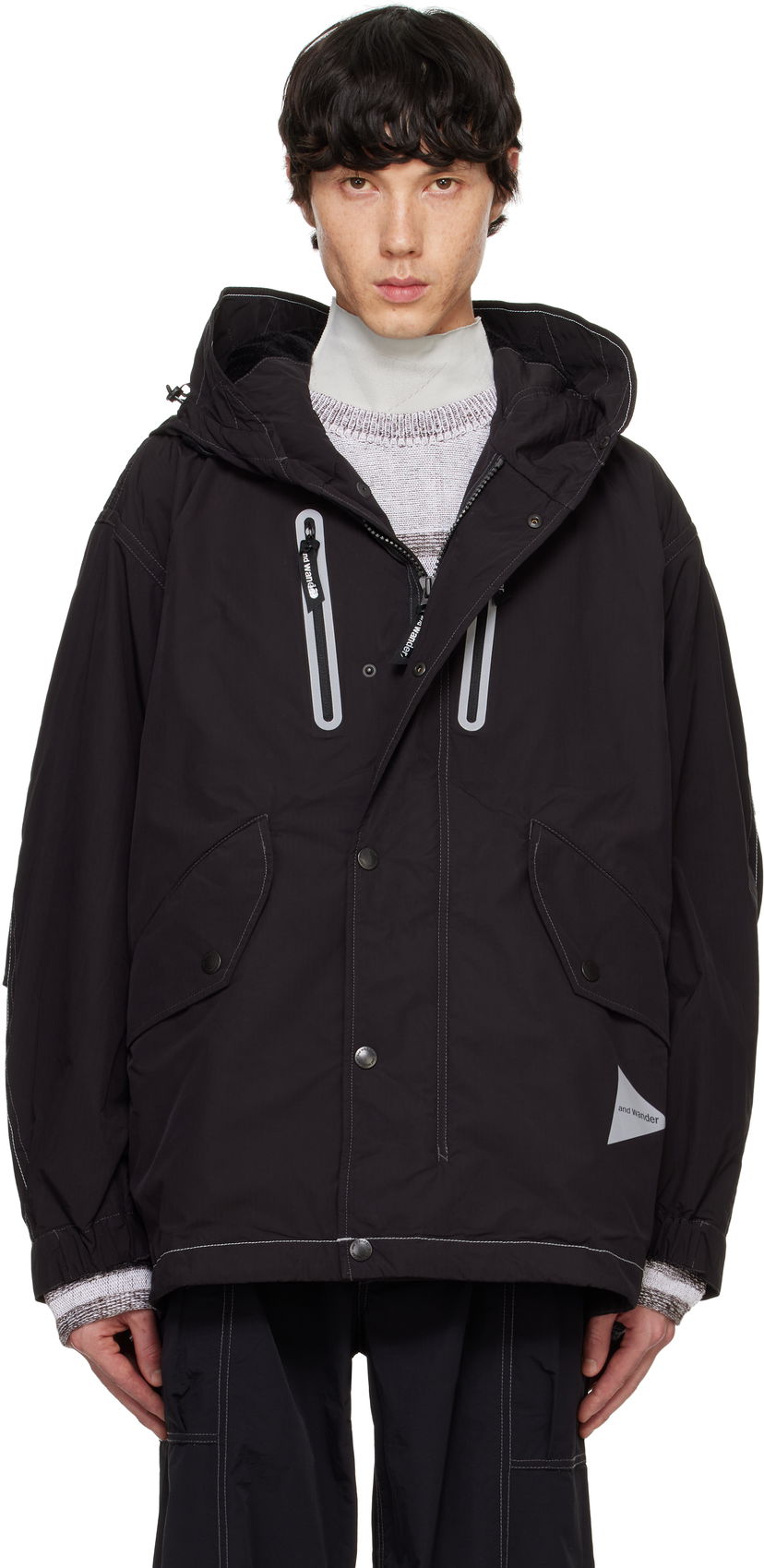 Parka and wander Fishtail Octa Jacket Crna | 5744281137