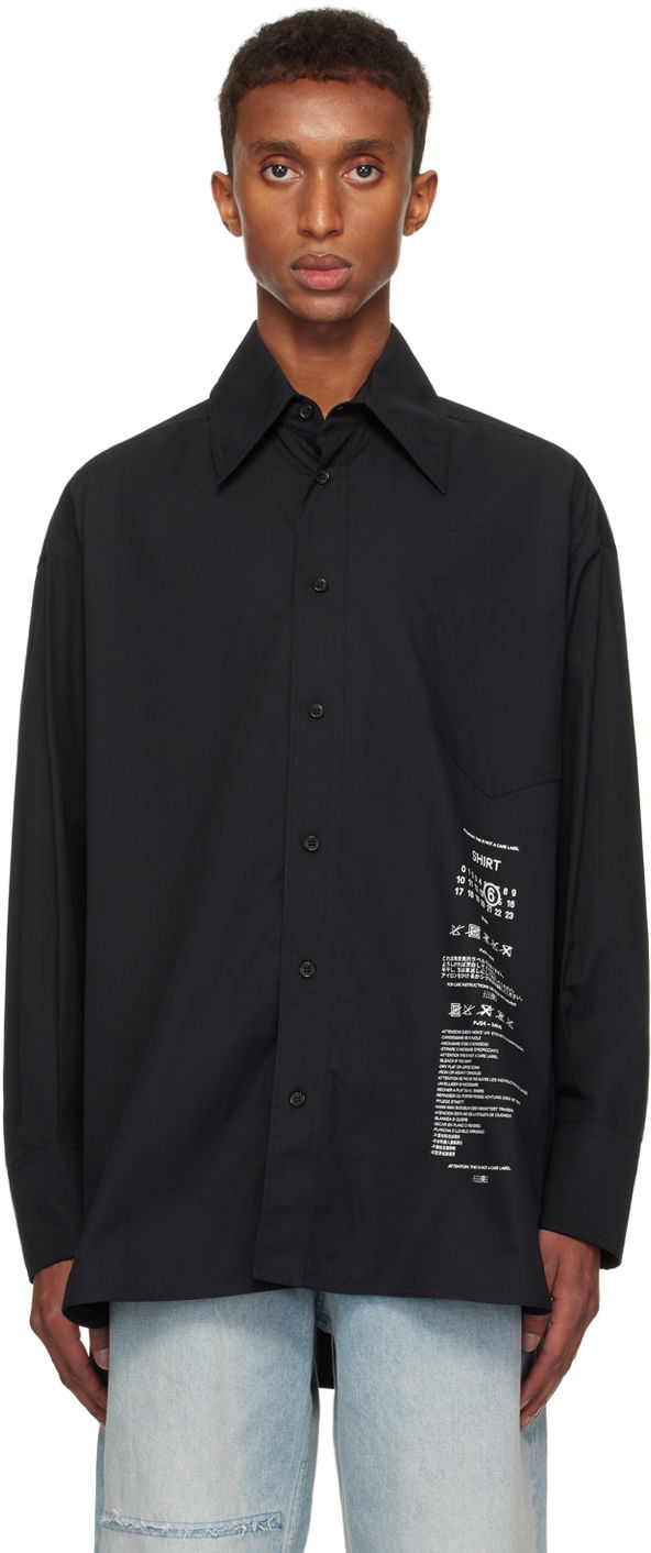 Košulja Maison Margiela Poplin Shirt Crna | SH0DT0014 M35152