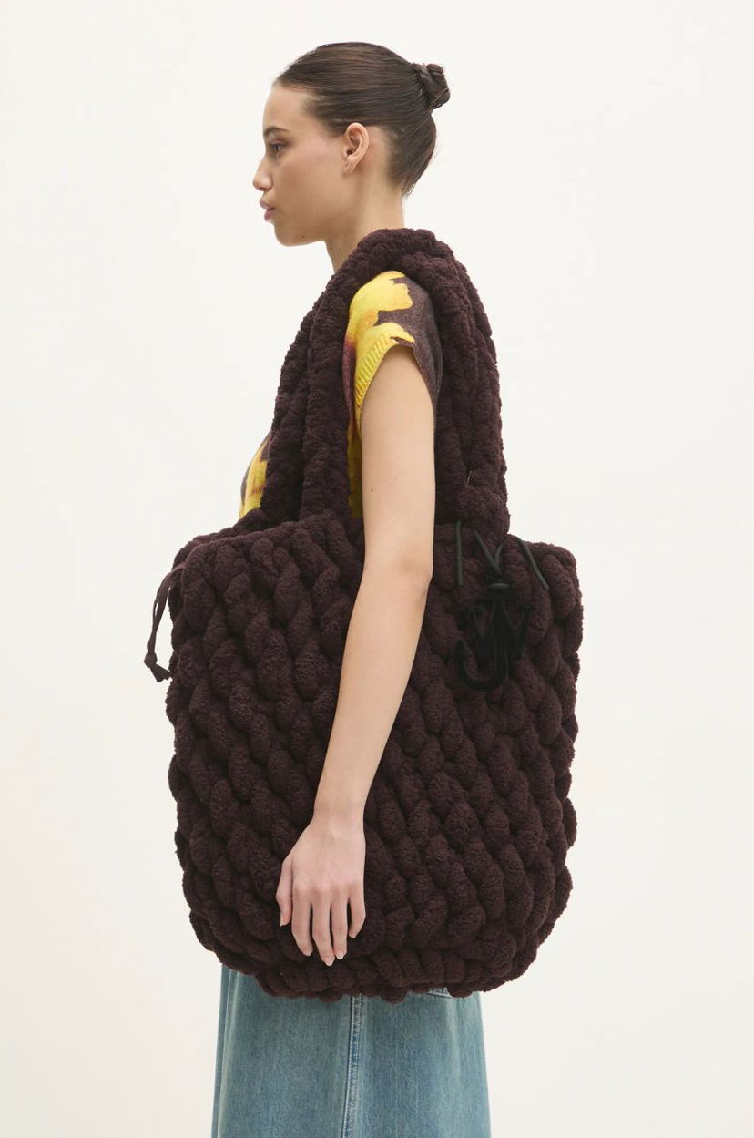 Tote bag JW Anderson JW Anderson XL Blanket Shopper Bag Smeđa | HB0654.YN0362.685