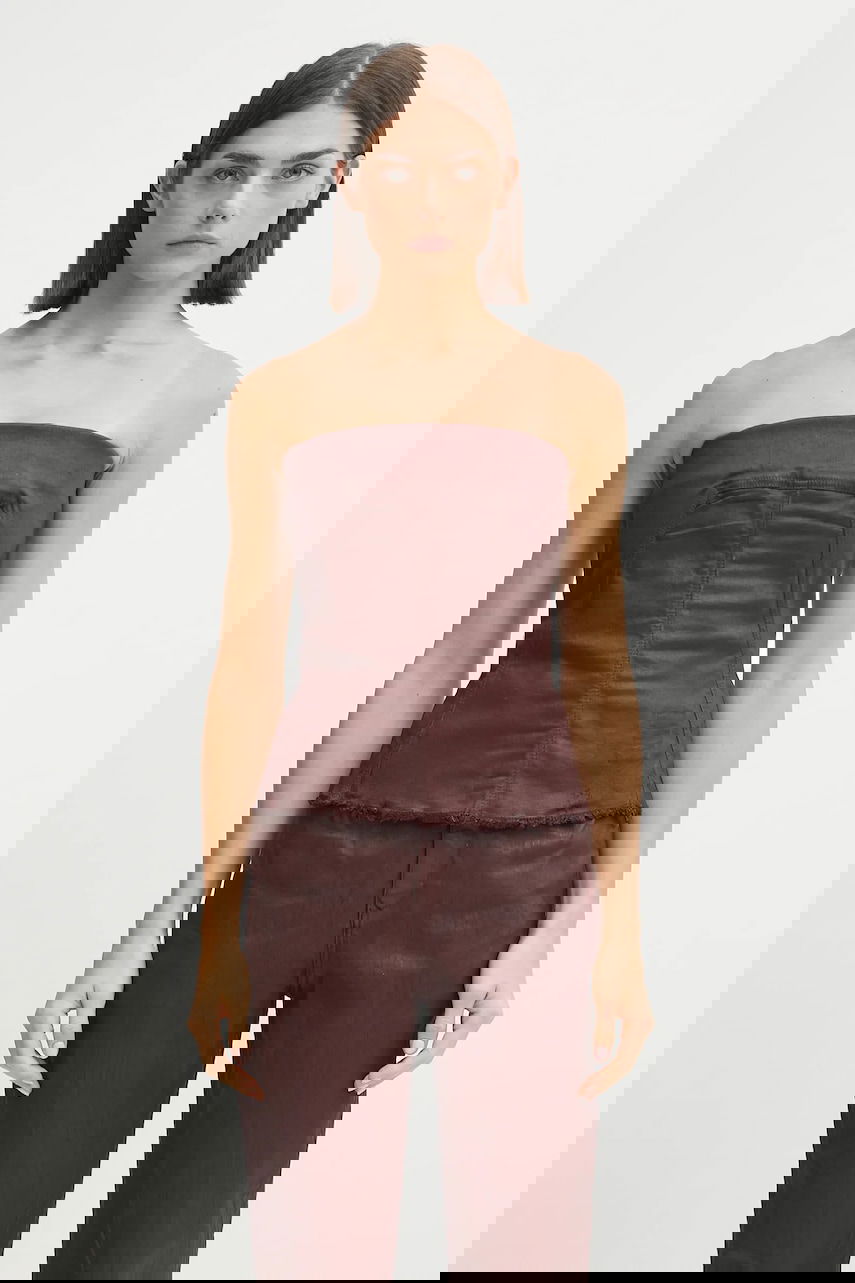 Majica bez rukava Rick Owens Rick Owens DRKSHDW Bustier Top Smeđa | DS02E7129.SDSW, 0