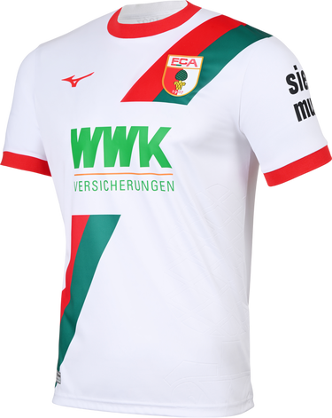 Dres Mizuno FC Augsburg Home Jersey 2025/26 Bijela | p2gacx10-01, 0