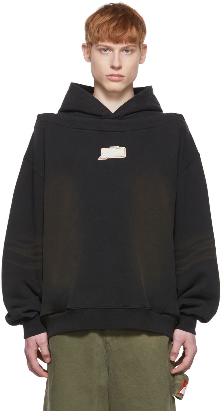 Dukserice We11done We11done Cotton Hoodie Crna | WD-TH1-22-509-U-BK