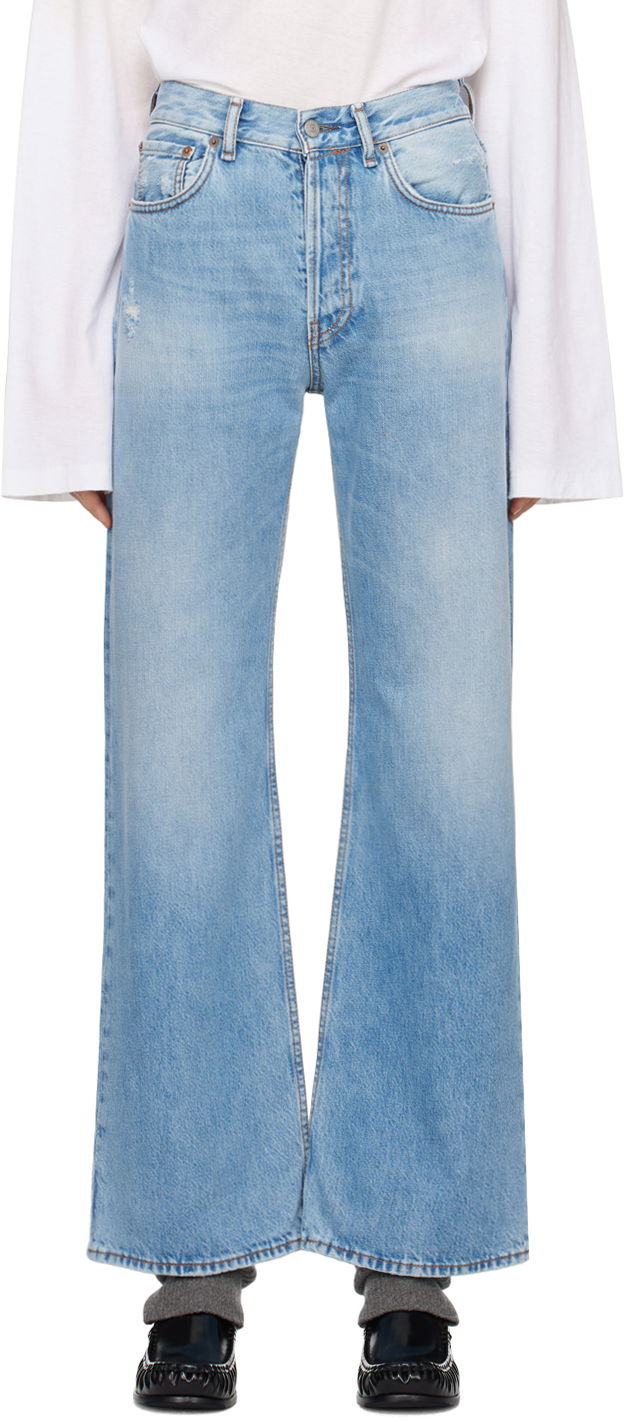Jeans Acne Studios Loose-Fit Jeans Plava | A00338-