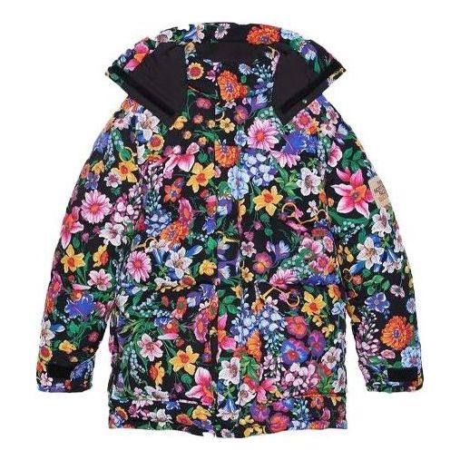 Pernata jakna Gucci Floral Print Down Jacket Crna | 648858-XAABX-1037