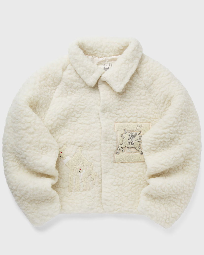 Bomber jakna ERL Fleece Bomber Jacket Bijela | ERL09J001