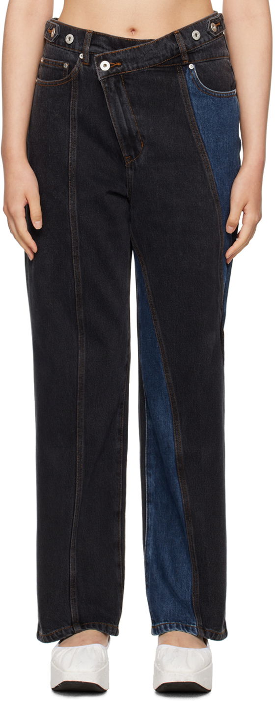 Jeans Feng Chen Wang Feng Chen Wang Paneled Jeans Plava | FUF16TR19