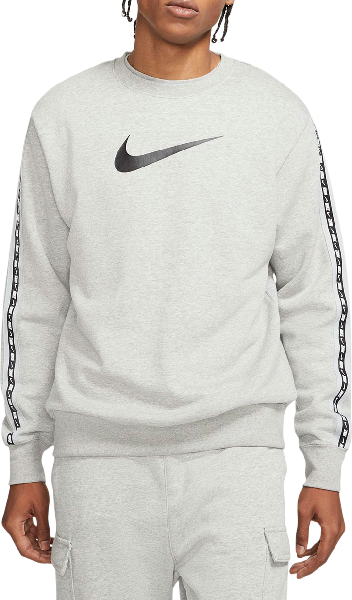 Dukserice Nike Repeat Fleece Crew Sweatshirt Siva | dm4679-063, 0