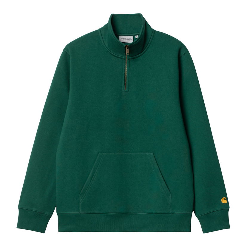 Dukserice Carhartt WIP Chase Neck Zip Hoodie Zelena | I033665_1YW_XX