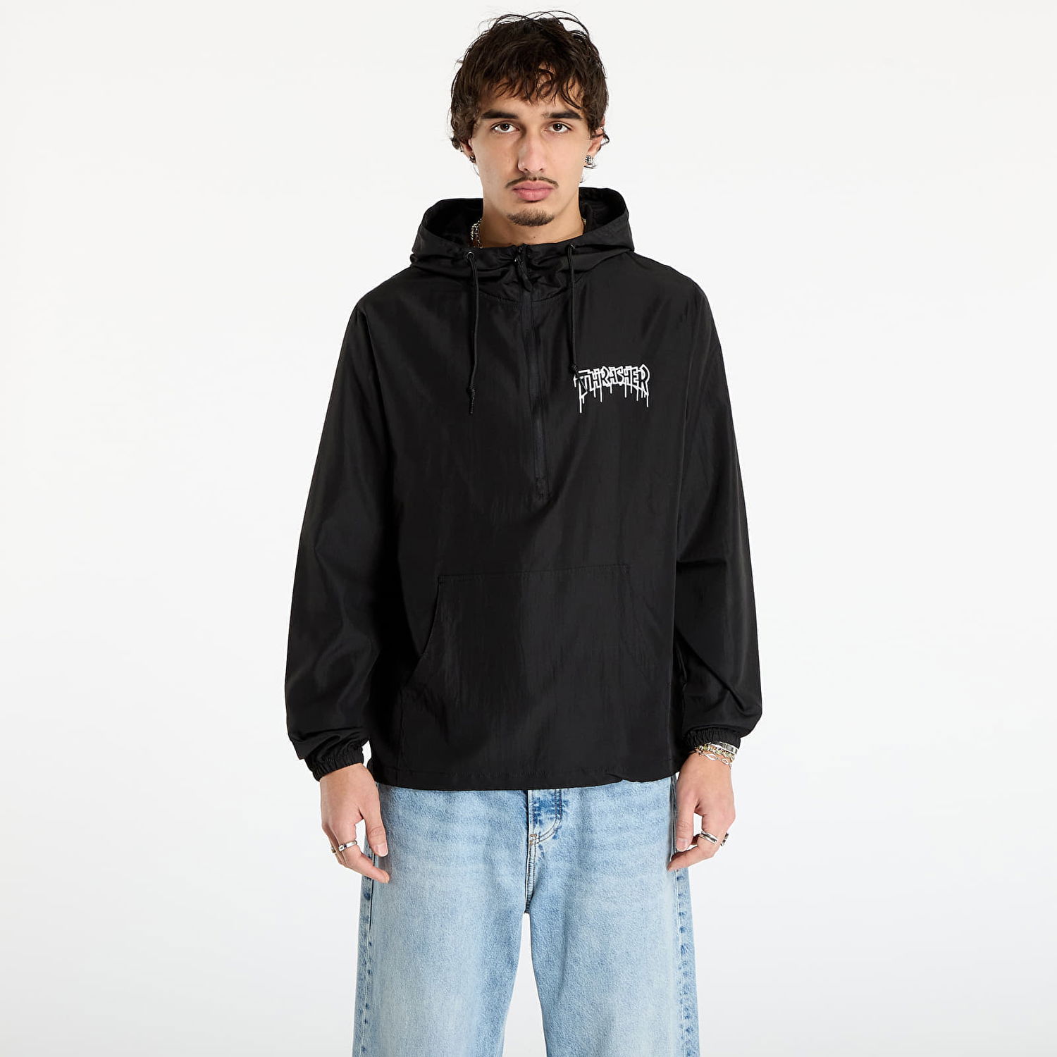 Vjetrovka Thrasher One-liner Anorak Jacket Crna | 145781, 0