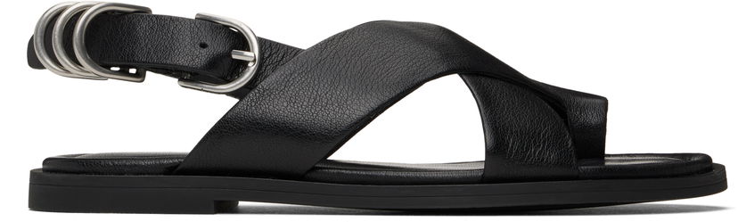 Odjeća rag & bone rag & bone Gia Leather Crossover Sandals Crna | WFF25SF1004LE04