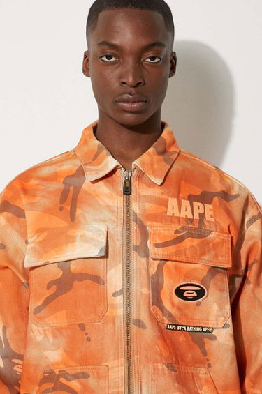 Jakna AAPE by A Bathing Ape AAPE By A Bathing Ape Camo Print Jacket Narančasta | AAPLJM7644XAM, 4