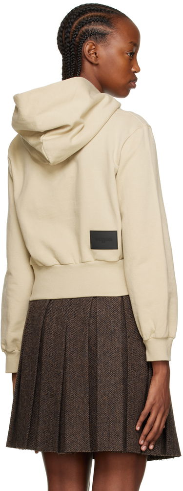 Dukserice We11done Printed Cropped Hoodie Bež | WD-TH3-22-865-W-BG, 2