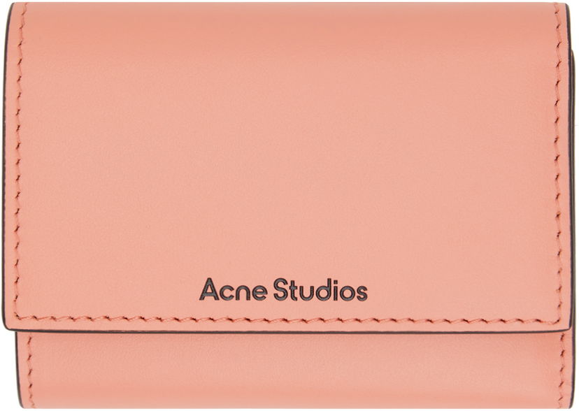 Novčanik Acne Studios Trifold Leather Wallet Ružičasta | CG0232-