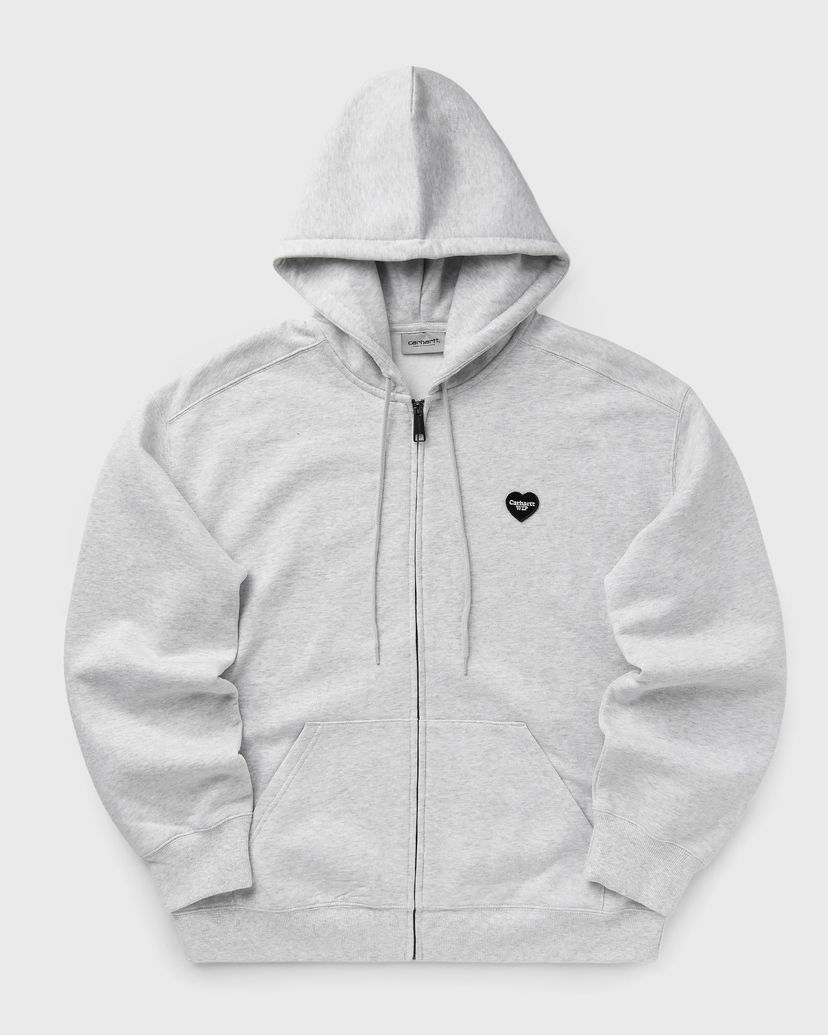 Dukserice Carhartt WIP Heart II Hartt Zip-Up Hoodie Siva | I035176-482.XX