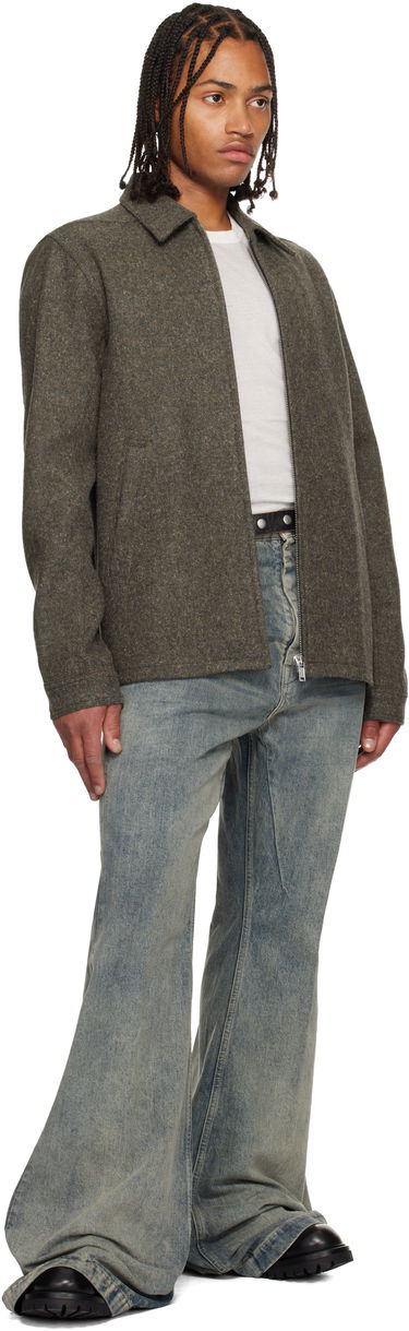 Jeans Rick Owens Flared Wide-Leg Distressed Jeans Concordians Bolan Plava | RR02E1335 DWG, 4