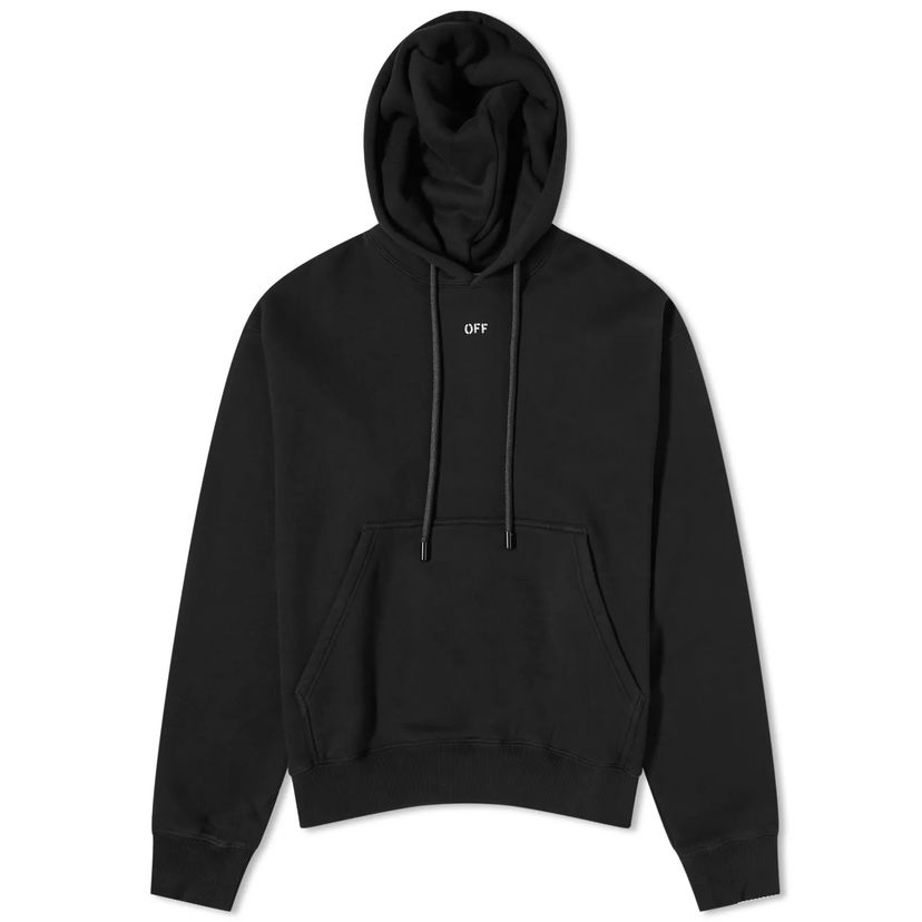 Dukserice Off-White Stamp Logo Skate Popover Hoodie Crna | OMBB085F23FLE0011001
