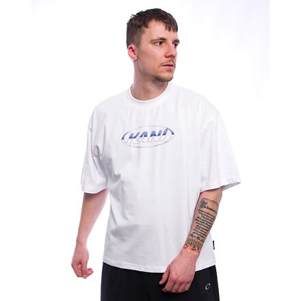 Majica kratkih rukava Karl Kani Karl Kani Woven Signature Chrome Logo Crop Tee Bijela | KK-60300356