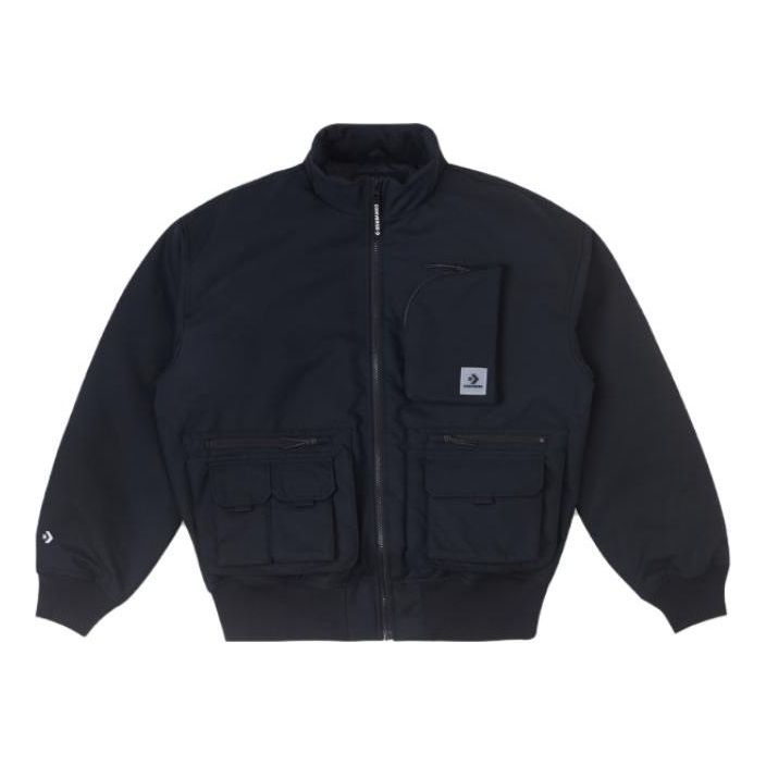 Bomber jakna Converse Short Bomber Jacket Crna | 10025251-A03