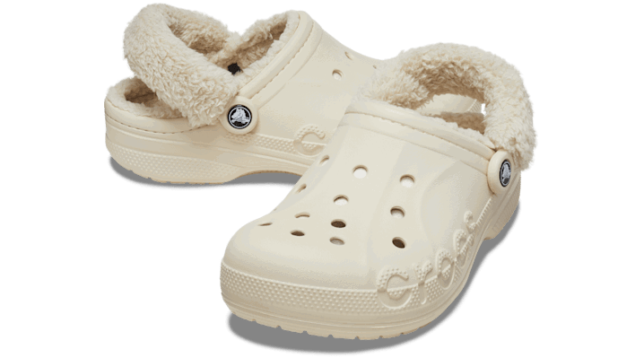 Tenisice i cipele Crocs Baya Lined Fuzz-Strap Clogs Bež | 206633-11S, 1