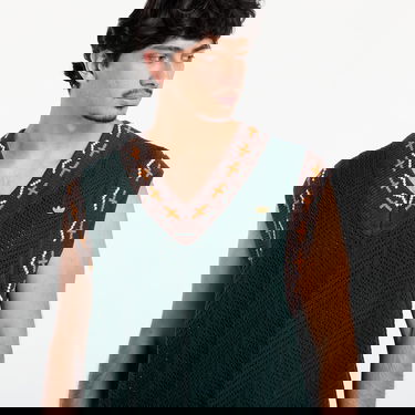 Prsluk adidas Originals CLOT by Edison Chen Crochet Vest Zelena | JP1606, 4