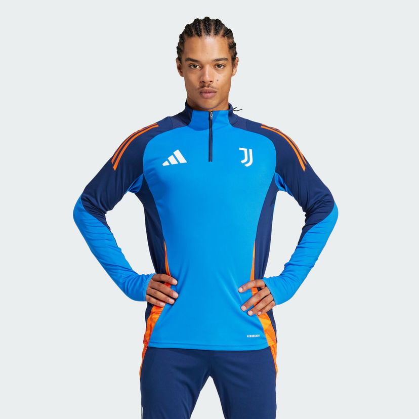 Dukserice adidas Performance Training Quarter-Zip Top Plava | JE4310