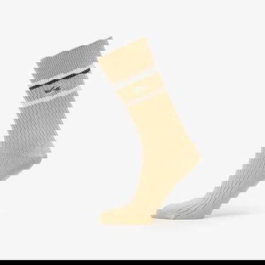 Čarape Lacoste Lacoste Striped Ribbed Socks Bež | RA5988 7PT, 1