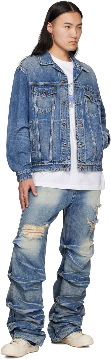 Jakna We11done We11done Washed Denim Jacket Plava | WD-DJ0-25-313-U-BL, 3