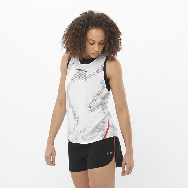 Majica bez rukava Salomon S/LAB Speed Tank Top Bijela | LC2695400