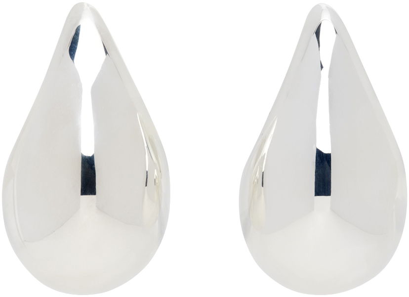Naušnice Bottega Veneta Drop Medium Earrings Metalik | 795593 V5070