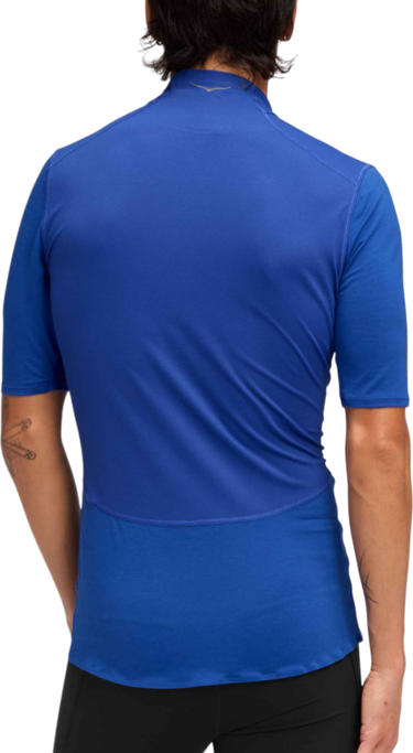 Majica kratkih rukava Hoka One One SkyBreeze Short Sleeve Zip T-Shirt Plava | 1170232-ult, 1