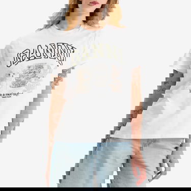 Majica kratkih rukava GANNI Animals Relaxed T-Shirt, Size Large, GANNI Bijela | T4237-151, 2