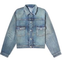 Jakna KENZO Stone Bleach Trucker Jacket Stone Dirty Blue Denim Plava | FD65DV3036B7-DY, 2