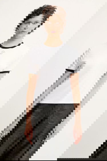 Majica kratkih rukava Sporty & Rich Sporty & Rich Srhwc Ringer T-Shirt Bijela | TO081622305WH01, 0