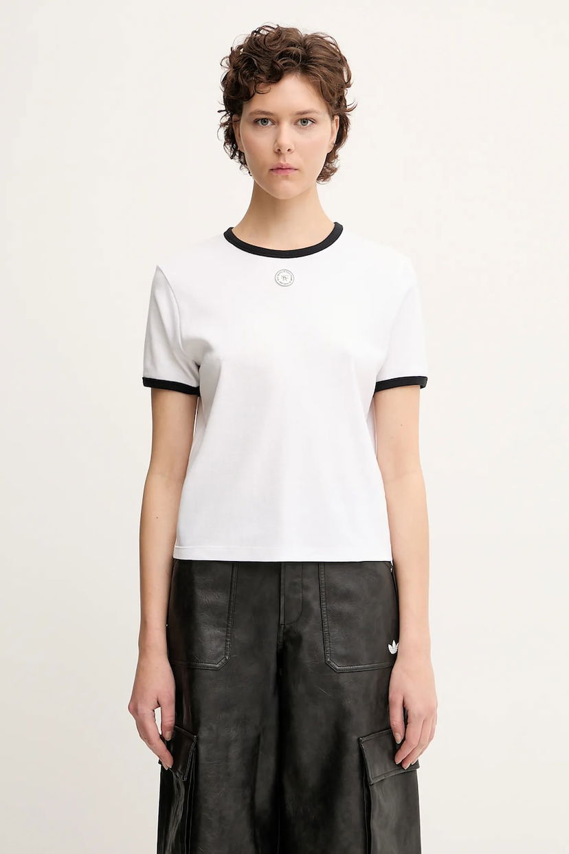 Majica kratkih rukava Sporty & Rich Sporty & Rich Srhwc Ringer T-Shirt Bijela | TO081622305WH01