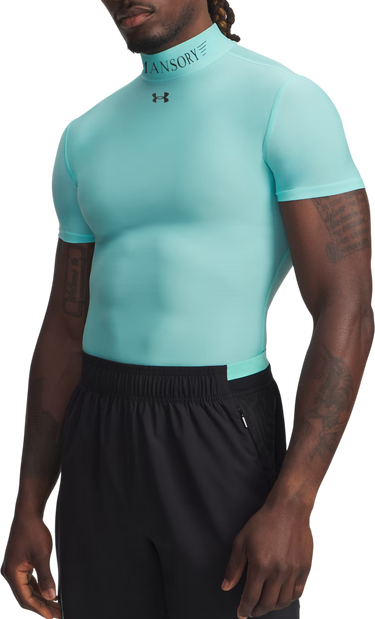 Majica kratkih rukava Under Armour Compression Mock Short Sleeve Mansory HeatGear® Tirkiz | 6009091-425, 0