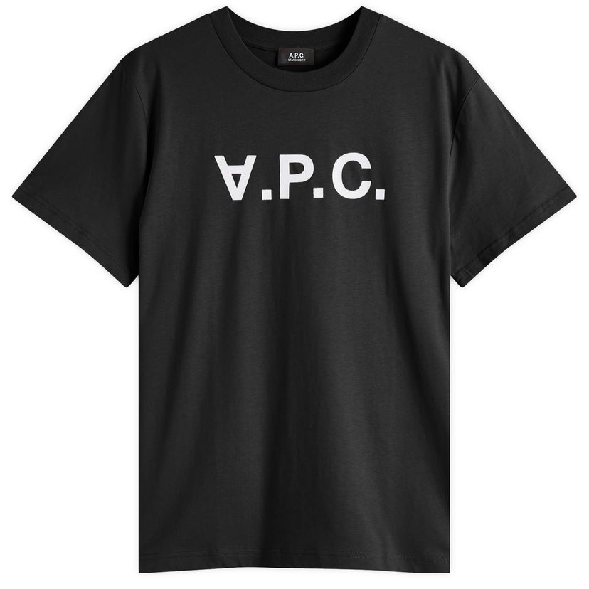Majica kratkih rukava A.P.C. Men's VPC Logo T-Shirt Crna | COHBM-M26384-TZD