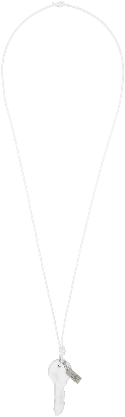 Ogrlica Maison Margiela Waxed Key Necklace Metalik | SM7UU0069 P7066