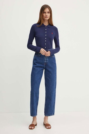 Polo majica Polo by Ralph Lauren Slim Polo Shirt Plava | 211941176, 1